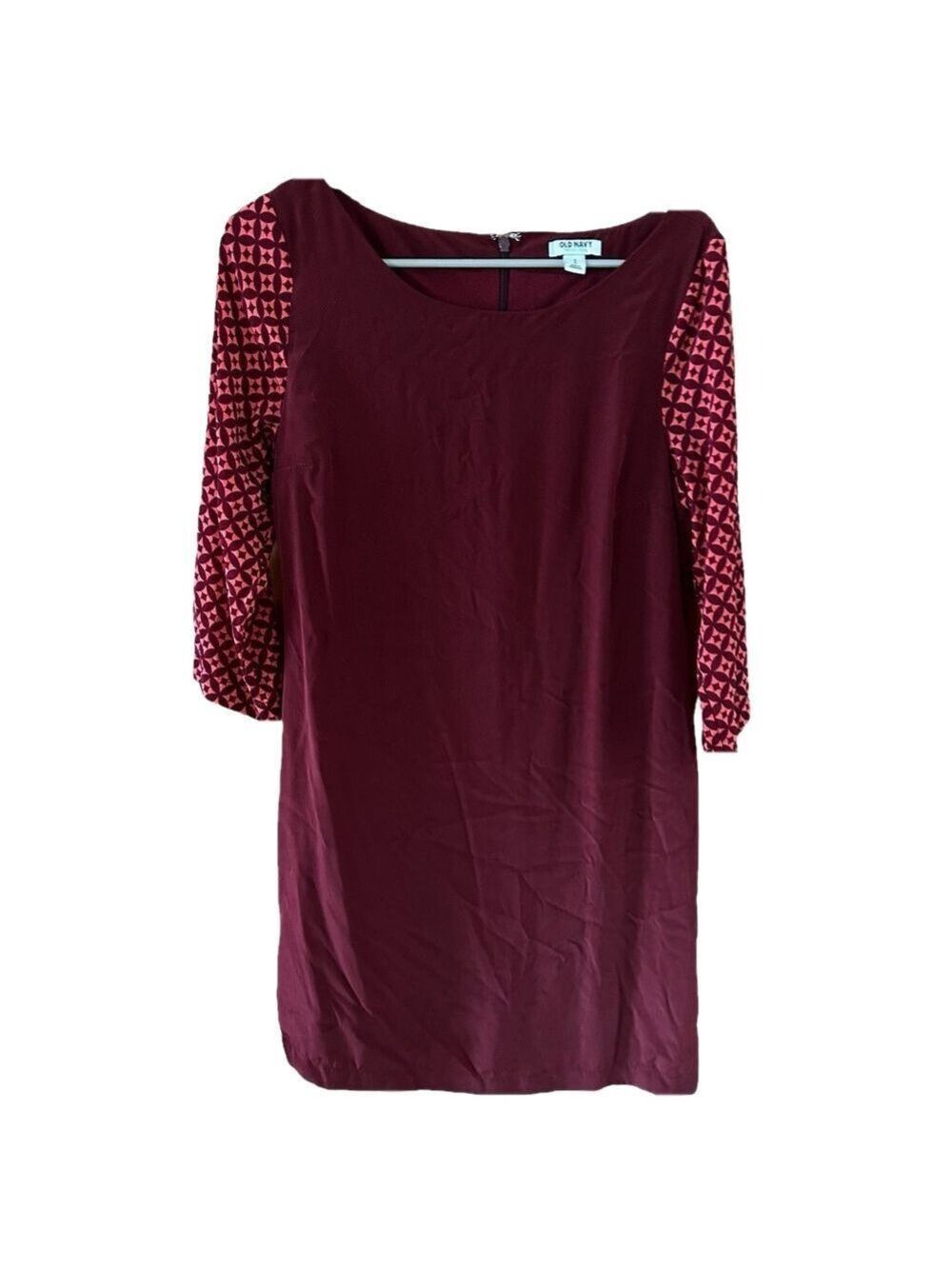 Old Navy Burgundy Dress Women's Size Small - Picture 1 of 3